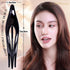 RC ROCHE ORNAMENT 6 Pcs Women's Thin Curved Eyelet Side Slide Hair Clips, Medium Black and White