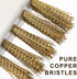 Kitchen Cleaning Scrub Brush - Deep Gas Stove Brass Wire Brushes with Stiff Bristles & Cooktop Scraper, Scrubber