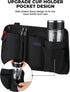 ZHCHG Wheelchair Side Bag with Cup Holder, Wheelchair Armrest Pouch Accessories for Walker, Rollator, Electric Scooter
