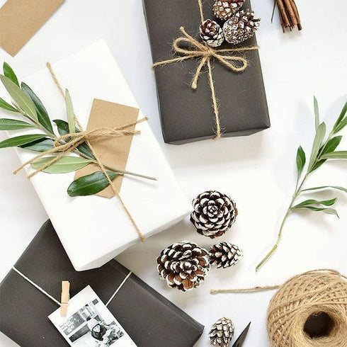 RUSPEPA Black Kraft Paper Roll - 18 inches x 100 feet - Recyclable Paper for Crafts, Art, Wrapping, Packing