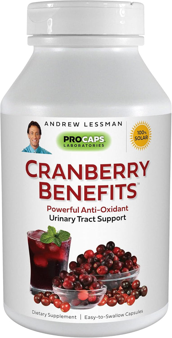 ANDREW LESSMAN Cranberry Benefits 60 Capsules – Supports Bladder, Kidney & Urinary Tract Health
