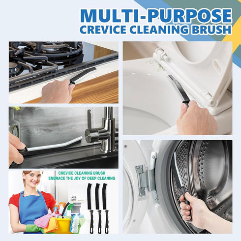 6Pcs Hard Bristle Cleaning Brush Set, Thin Gap Cleaning Tools for Toilet, Bathroom, Kitchen, Home, Bathtub, Sink
