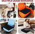 JZHLLA 16 18 2-4 Inch Wedge Wheelchair Seat Cushion Velvet and High Density Foam Wheelchair Cushions with Adjustable