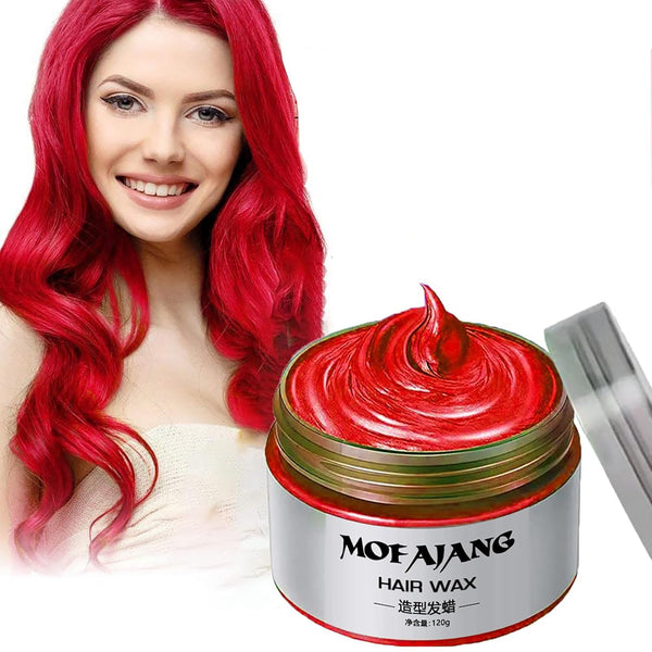 Red Temporary Hair Color, Natural Hair Color Wax, Kids Temporary Red Hair Spray for Christmas Parties