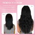Tape in Hair Extensions Human Hair | 1B Natural Black 14 Inch 25g 10pcs Thick Ends Remy Seamless Extensions