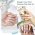 ROSALIND 2 oz White Poly Nail Gel for Nails Opal Extension, Builder for Nail Art Decoration, Acrylic Hard Gel Need UV