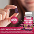 Iron & Hormone Balance for Women Gummies, 25mg Iron Supplement with Multivitamins, Natural Hormonal Support for PMS