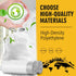 62 Counts Small Trash Bags, Drawstring, 4 Gallon Mini Garbage Bags for Bathroom, Kitchen, Bedroom, Office