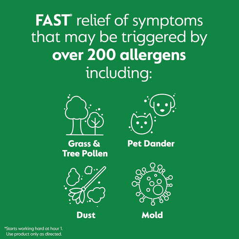 Zyrtec 24 Hour Allergy Relief Tablets, 10 mg Cetirizine HCl, 45 ct