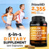 5-in-1 Ceylon Cinnamon Capsules 2355mg, Ceylon Cinnamon, Apple Cider Vinegar, Turmeric & Panax Ginseng - Bioperine