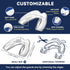 Kids Mouth Guard for Teeth Grinding, Pack of 8, Comfortable Custom Dental Guard, Moldable Night Guards for Clenching