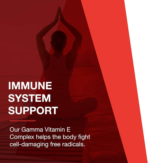 Protocol Gamma E Toco Complex - 90 Softgels - Vitamin E 300mg for Antioxidant Support, Cardiovascular Health & Brain