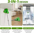 RONSUNG 82'' 4 4 Wall Cleaner Triangle Mop with Long Handle - Wall Scrubber, Cleaning Washer Tool with Microfiber