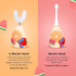 Boka Kids Sonic Electric Toothbrush with 2 Heads, Rechargeable with Food Grade Silicone Bristles