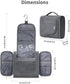 Narwey Hanging Toiletry Bag for Women, Travel Makeup Organizer for Men, Toiletries Bag for Cosmetics Essentials (Large,