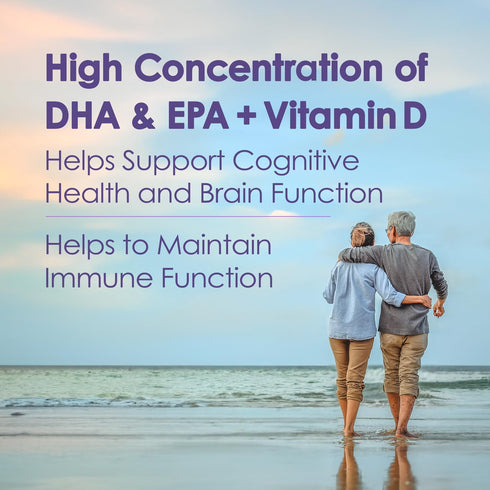 5X Ultimate Strength High DHA Omega-3 Liquid with EPA & Vitamin D - Wild Caught Omega 3 Fish Oil Supplements - 7.60 Fl