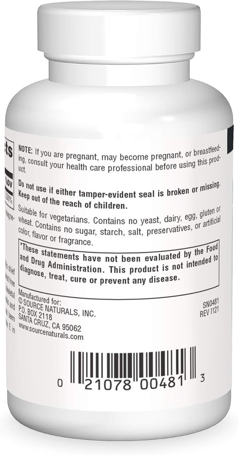 Source Naturals Vitamin E, 400 iu Fat-Soluble Antioxidant - 50 Tablets