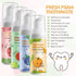 Foam Toothpaste for Kids with Fruit Flavor, Toddler Foam Toothpaste for U Shaped Toothbrush, 4 Pack