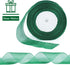 Green Sheer Ribbon, 50 Yards 1-1/2 inch Wide Shimmer Organza Ribbon for Gift Wrapping and Christmas Decoration