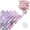 HYSSINOWRAP 20 Sheets Mother's Day Gift Paper, DIY Crafts, Gift Packaging Size 11.8 * 19.7 Inch (Purple)