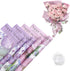 HYSSINOWRAP 20 Sheets Mother's Day Gift Paper, DIY Crafts, Gift Packaging Size 11.8 * 19.7 Inch (Purple)