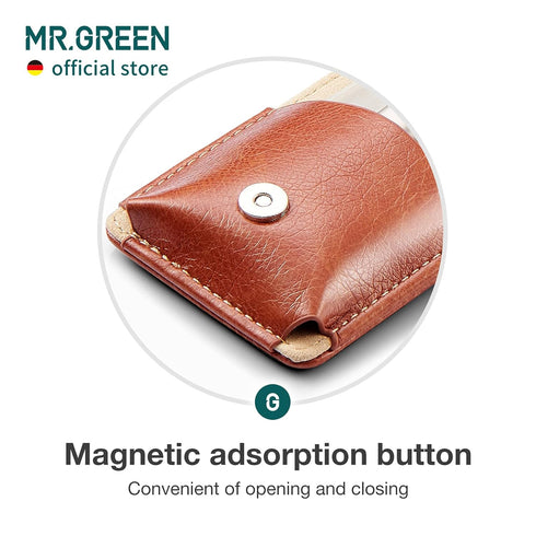 MR.GREEN Portable Manicure Set, Stainless Steel Pedicure Kit with Nail Clippers and Grooming Case Gift Box