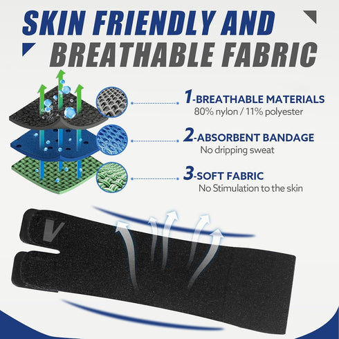 Finger Splints, 2PCS Finger Buddy Straps, Compression Wraps for Sport Basketball Tennis and Volleyball (Black)