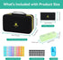 Organize Rx 3 Lockable Monthly Pill Organizer Times a Day, One Month Pill Box with Child Lock, Weekly Travel Bag