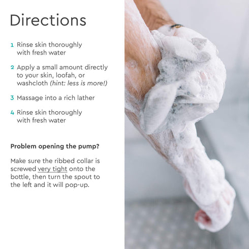 Puracy Body Wash - Natural, 98.6% Pure Plant Ingredients, Moisturizing Shower Gel, 12 oz