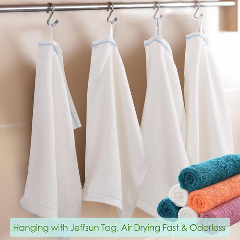 JEFFSUN Kitchen Wash Cloths, 6 Pack Oil Resistant Dishcloths, 10x14 Inch Reusable Cleaning Cloths for Washing Dishes