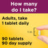 Nature Made Multivitamin For Her 50+, 90 Tablets, No Iron, Daily Nutritional Support for Women, 90 Day Supply