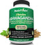Nutrivein Organic Ashwagandha Capsules 1600mg with Black Pepper Extract - 120 Vegan Pills for Stress Relief & Immune