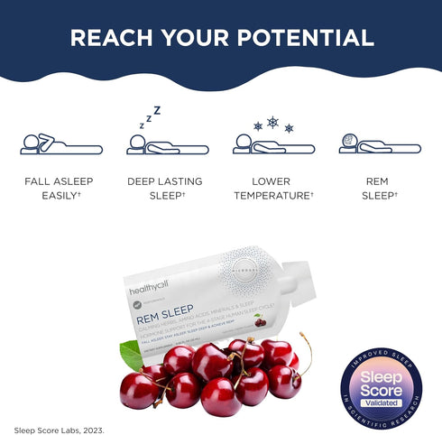Healthycell REM Sleep - Extra Strength Liquid Gel Sleep Aid Supplement for Adults, 30 Gel Packs