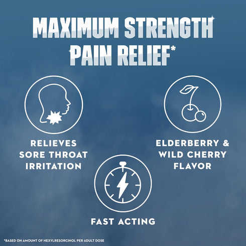 Mucinex Instasoothe Sore Throat Relief Lozenges with Hexylresorcinol, Cough Drops Alternative, 40 Elderberry & Wild