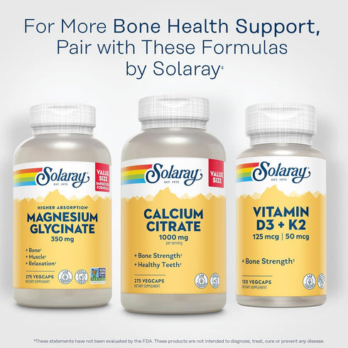 Solaray Calcium Citrate Complex, 1000 mg, 275 Count (68 Servings)
