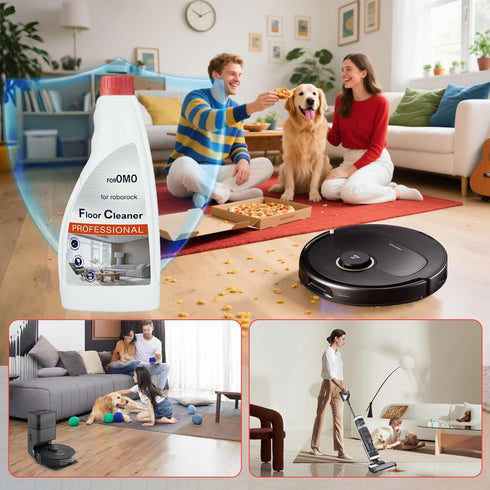 Vacbeuta (2 Floor Cleaning Solution Compatible With Roborock Robot Vacuum And Mop Cleaner Deep Cleans For Multiple Hard