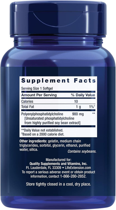 Life Extension HepatoPro Polyunsaturated Phosphatidylcholine - 60 Softgels for Liver Health Support
