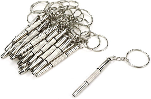 4-in-1 or 3-in-1 Repair Kit - Screwdriver Keychain Eyeglass Repair Kit with 20pcs