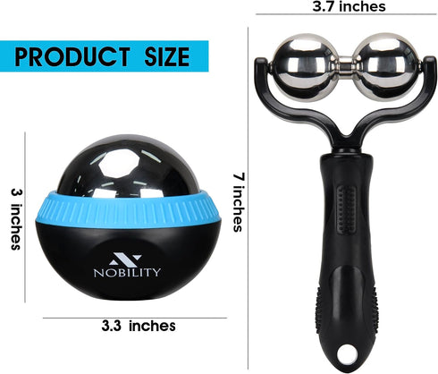 Nobility Massage Ball Roller Ice Cold and Hot for Deep Tissue and Sore Muscle Relief of Stiffness and Stress, Body