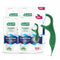 GUM Twisted Mint Floss Picks - Twisted Threads, Shred-Resistant Floss, Easy Grip Handle, 150ct (Pack of 4)