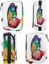 Honeybaby Colorful Butterfly Pill Case Bag Portable Weekly Pill Organizer Travel Pill Organizer Case Bag with Zipper