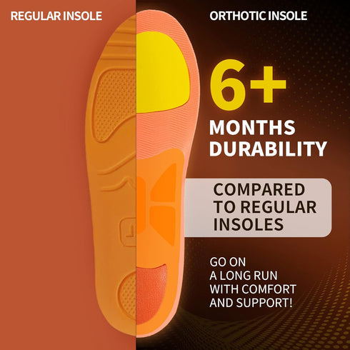 STSVZORR High Arch Support Insert for Plantar Fasciitis, Flat Foot Orthopedic Pain Relief Insole for Men and Women,