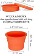 Menstrual Cup Sterilizer, Period Disc Cleaner, Period Cup or Menstrual Disk Travel Wash Case, Multi-Use Shaker