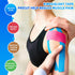 Kinesiology Tape Precut Strips - 4 Rolls Precut Muscle Support & Pain Relief Sport Tape, Waterproof & Breathable