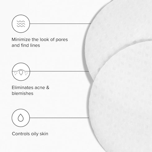 tingl Face and Body Exfoliator Pads - Anti-Aging Acne Treatment with Glycolic, Lactic, Salicylic Acid - Skin Exfoliator
