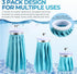 Ohuhu Ice Pack for Injuries - 3 Packs Reusable Ice Cold Packs with 2 Wrap Ice Bag for Hot & Cold Therapy Pain Relief