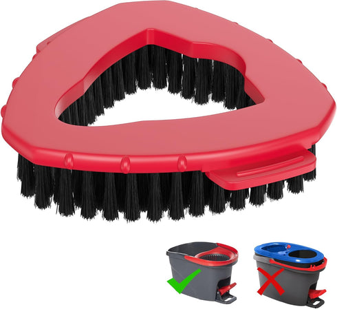 Spin Mop Replacement Head Scrub Brush - for Ocedar EasyWring 1 Tank System, Triangle Scrubber Mop Head for Shower Floor