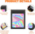 100 Pieces Resealable Mylar Bags, Small Holographic Smell Proof Packaging Bags for Food/Jewelry/Eyelash (White, 4.7x7.8