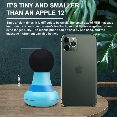 Jocaluyia 6 Mini Massage Gun, Portable Mini Massager USB Charging Electric Handheld Personal Massager with Speed