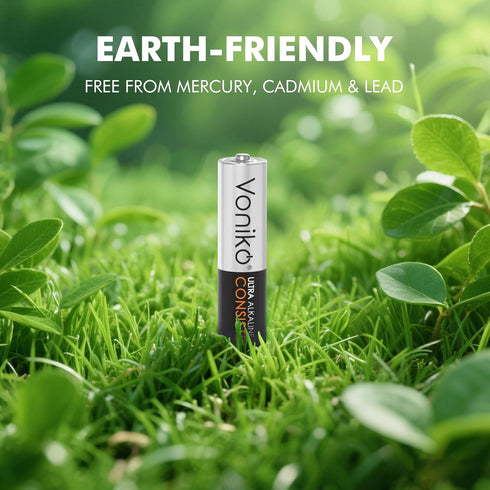 Voniko 48 Pack 1.5v 10-Year AAA Batteries - Alkaline Triple A Battery - Ultra Long-Lasting, Leakproof Batteries - Shelf